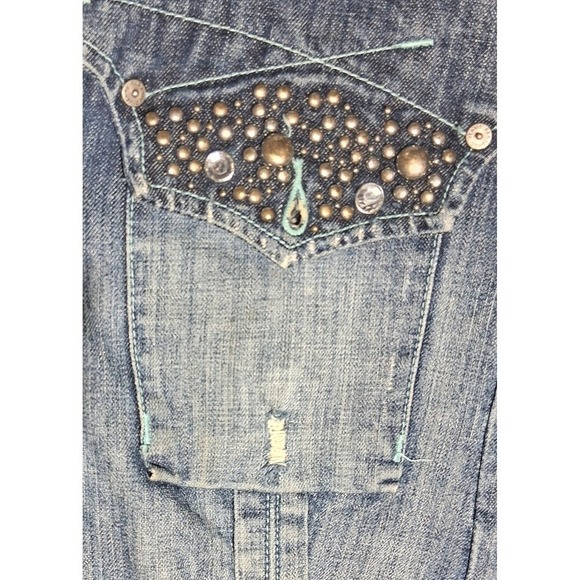 Vintage Western Cowgirl Festival Parasuco Studded Denim Women's Jacket - Picture 15 of 17
